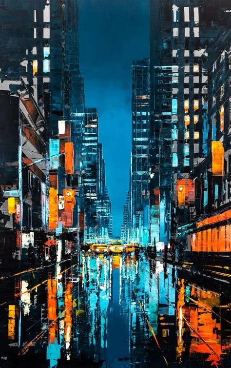 Pin de Iván Forero en Arte Ciudad | Pintura de paisaje urbano, Arte del ...