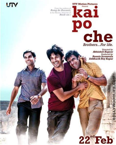 KAI PO CHE new poster: Sushant Singh Rajput, Rajkumar Yadav and Amit Sadh fool around on the ...