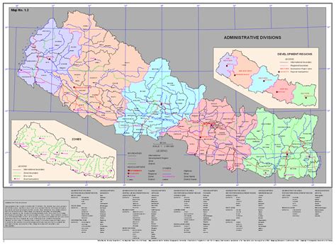 Nepal Map with Administrative Divisions1 – Nepal Archives