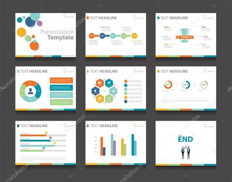 Vector business presentation slides Template . graphs and charts presentation . background ...