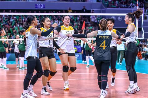 UAAP volleyball: UST Tigresses counter height with heart in taking down ...