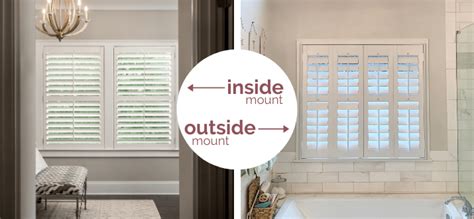 Inside Mount vs. Outside Mount Shutters | Acadia Shutters