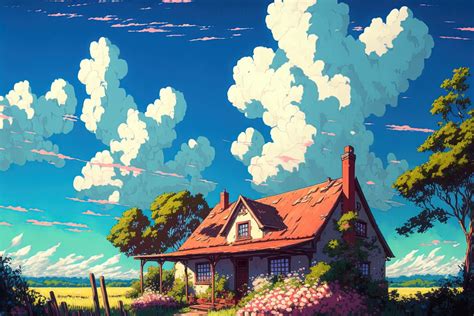 #landscape 晴れ晴れ屋 - Uomiのイラスト - pixiv【2023】 | ファンタジーな風景, 風景の壁紙, アニメの風景