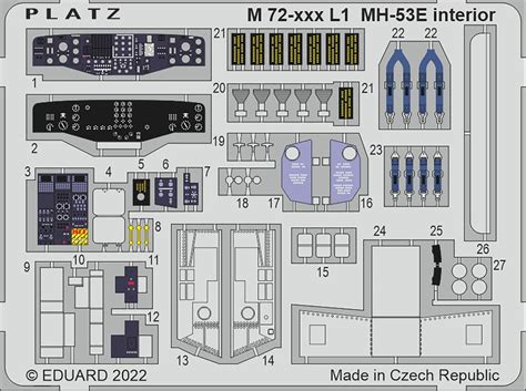 MH-53E Sea Dragon Etching Parts For Cockpit | HLJ.com