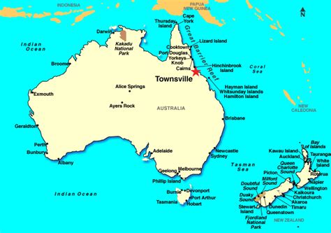 Townsville Map - Australia