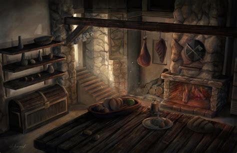 Medieval kitchen by lukkar on DeviantArt