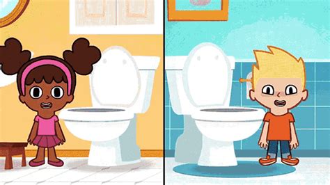 Flush Toilet GIF - Flush Toilet Clean Up - GIFዎችን ያግኙ እና ያጋሩ