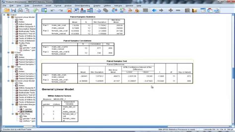 Two-Way Repeated Measures ANOVA - SPSS (Part 6) - YouTube