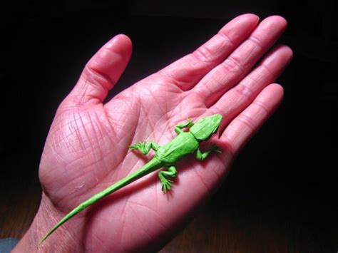 origami lizard easy ~ easy paper craft for kids