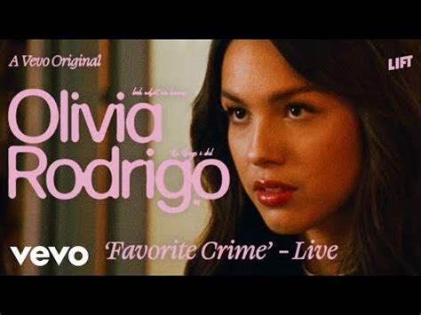 Favorite Crime by Olivia Rodrigo - Songfacts