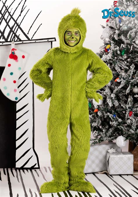 Dr. Seuss Grinch Open Face Kid's Costume