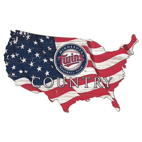 Minnesota Twins USA Shape Flag Cutout - 9798052 | HSN