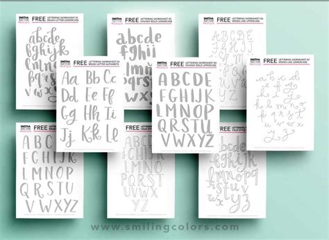 5 free printable alphabet calligraphy letters freebie finding mom free ...