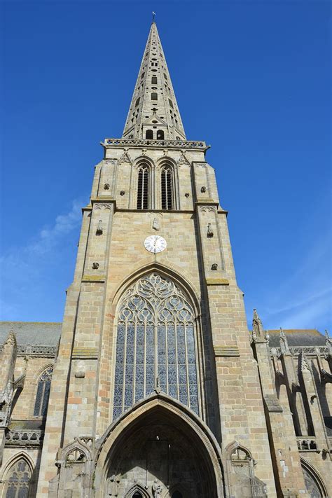 HD wallpaper: cathedral, bell tower, architecture, religious monuments, brittany | Wallpaper Flare