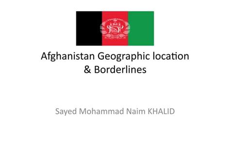 Afghanistan borders | PPT | Free Download