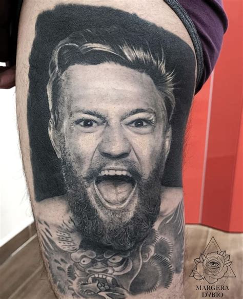 Conor McGregor portrait tattoo by Dario. Limited availability at Redemption Tattoo Studio ...