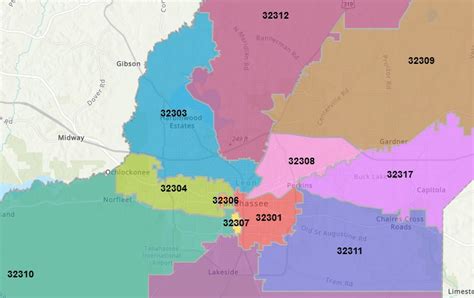 Tallahassee Zip Codes Map - Tulsa Zip Code Map