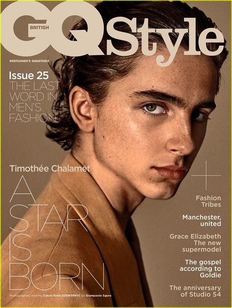 UK GQ Style Magazine Autumn/Winter 2017 Timothee Chalamet Cover Photo ...