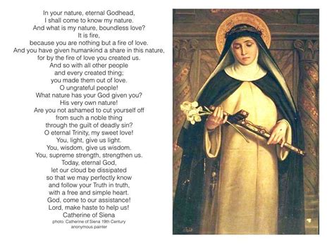 Prayers of St Catherine of Siena. | St catherine of siena, St catherine, Catholic saints