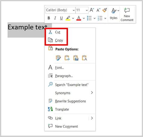 How to Cut, Copy, and Paste in Microsoft Word