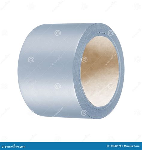 Scotch tape on white stock photo. Image of band, gafftape - 124688974