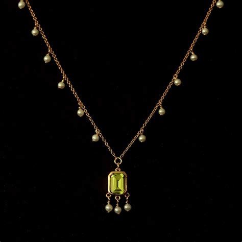 Peridot Necklace - Etsy