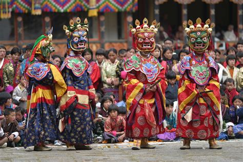 mask dance at Paro festival - Purely Bhutan Travels