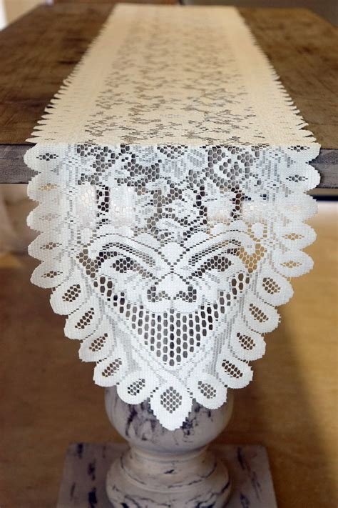 Lace Table Runners Ivory 13" x 120in - Save-On-Crafts