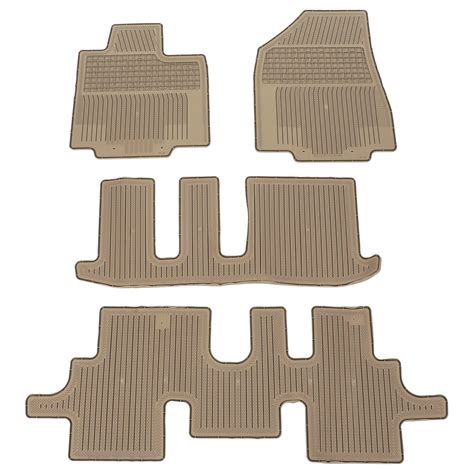 2013-2018 Nissan Pathfinder Beige Rubber All Season Floor Mat SET OF 4 ...