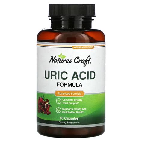 Natures Craft, Uric Acid Formula, 60 Capsules