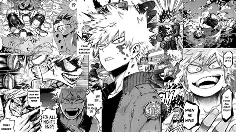 Download Bakugou Aesthetic Desktop Black And White Manga Panels Wallpaper | Wallpapers.com