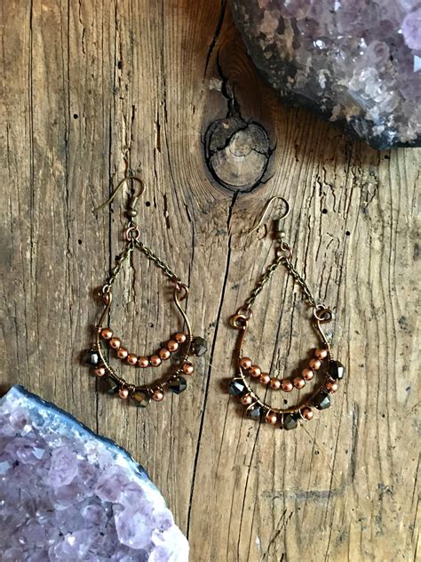 Boho Beaded Earrings · How To Make A Dangle Earring · Jewelry on Cut Out + Keep