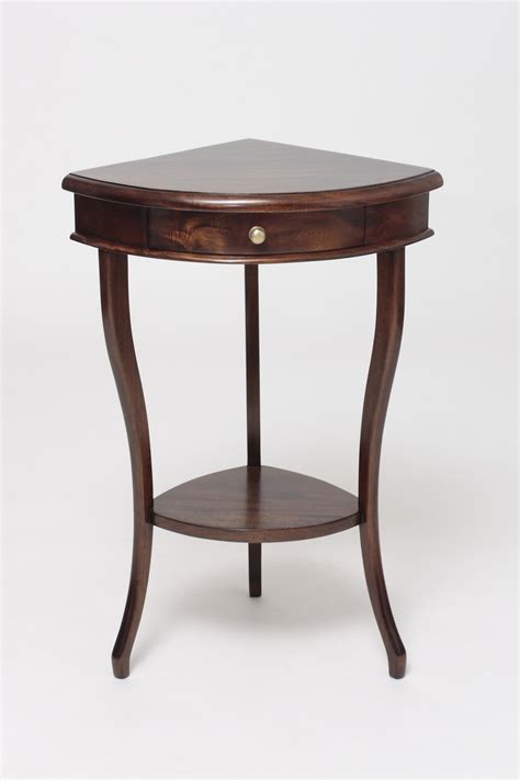 Mahogany Corner Accent Table | Laurel Crown Furniture