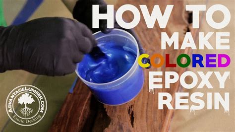How to Make Colored Epoxy Resin - YouTube