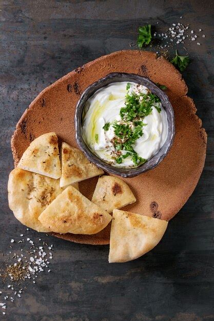 Premium Photo | Labneh fresh lebanese cream cheese dip