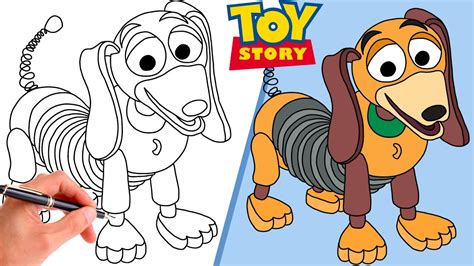 How To Draw SLINKY DOG FROM TOY STORY // Step-By-Step