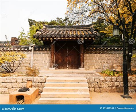 Korean Folk Village, Seoul South Korea Stock Image - Image of fence, gate: 139810339