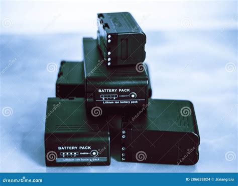 Lithium ion battery pack stock photo. Image of closeup - 286638824