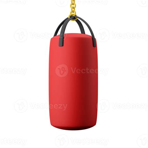 boxing punching bag gym equipment 3d icon illustration 11299703 PNG