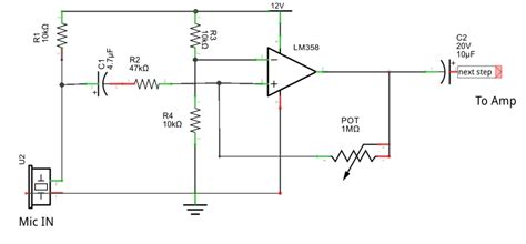 Microphone pre amplifier using LM358 - Digital Lab