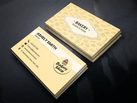 Bakery Shop Business Card | Bakery business cards, Cool business cards ...