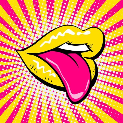 Pop Art Lips Yellow Art Print by Markus Mueller - Digital Artist | Pop art lips, Yellow art ...