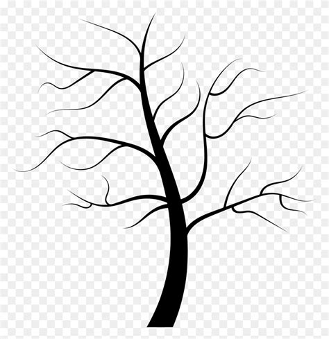 Barren Tree Silhouette Icons Png - Tree Silhouette PNG - FlyClipart