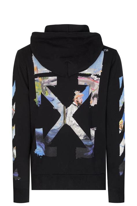 OFF WHITE Off-White Diagonal Multi-colour Hooded Sweatshirt - Sweats ...