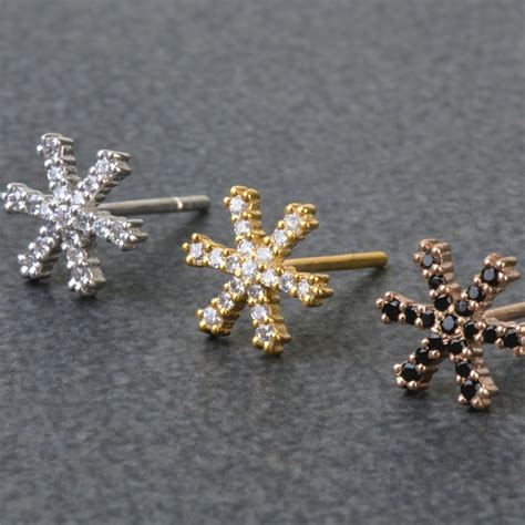 Snowflake Earrings - Etsy