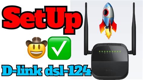 How to Setup D-link DSL-124 ADSL Modem Router in 1 Minute - YouTube