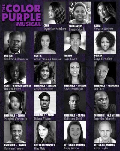 The Color Purple – Full Cast Announced | Stage Whispers