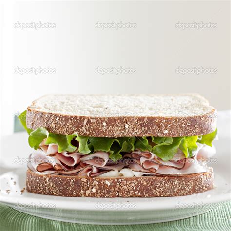 Deli meat sandwich Stock Photo by ©resnick_joshua1 33596607