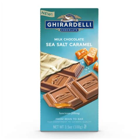 Ghirardelli® Sea Salt Caramel Milk Chocolate Bar, 3.5 oz - Fred Meyer