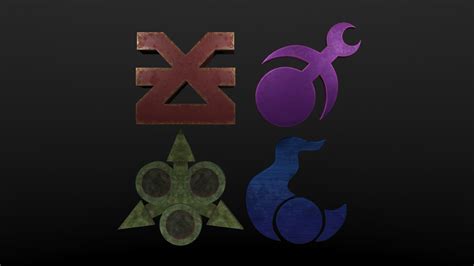 WARHAMMER 40K CHAOS GODS SYMBOLS free VR / AR / low-poly 3D model ...